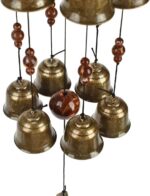 Bird Nest Wind Chime, Bird Bells Chimes with 12 Wind Bells for Glory Mother’s Love Gift, Garden Backyard Church Hanging Decor, Bronze - Image 3