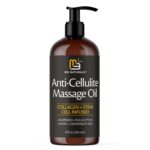 Anti Cellulite Massage Oil for Massage Therapy - Collagen and Stem Cell Skin Tightening Cellulite Cream for Women - 8 Fl Oz by M3 Naturals