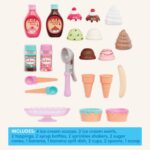 Battat- Play Circle- Toy Food – Ice Cream Set – Kitchen Accessories For Kids- Pretend Play- Sweet Treats Ice Cream Parlour- 3 years + (21 Pcs) - Image 5