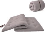 ZonLi Japanese Floor Futon Mattress Queen Size 60"x 80",100% Cotton 2.5'' Thicken Tatami Mattress,Foldable Sleeping Pad,Portable Dormitory Tatami Mat,Roll Up Floor Lounger Bed for Adult (Grey)