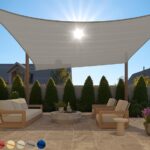 GORILLA GRIP Heavy Duty Sun Shade, UV Protection Fade Tear and Rust Resistant Rectangle Sunshade Canopy, Curved Edges Blocks Sunlight, Breathable Sail, Outdoor Patio, Lawn Garden 12x16 FT Gray