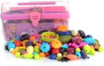 GILI Pop Beads - Jewelry Making Kit for 3 4 5 6 7 8 Year Old Little Girls - Arts and Crafts Toys for Kids Age 4yr-8yr - Necklace Bracelet Creativity Snap Set Top Best Christmas Birthday Gifts (500pcs) - Image 7