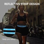 Running Belt Fanny Pack, Running Waist Pack for Women & Men USA Patented Hands-Free Reflective Runner Pouch Belt Fitness Workout Bag No-Bounce Adjustable Sport Travel Fanny Pack Cell - Image 4