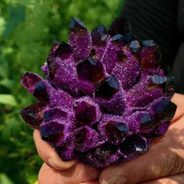Natural Crystal Amethyst Cluster, Amethyst Crystal Rock, Large Natural Amethyst Crystal Clusters Stone, Raw Amethyst Stone, Natural Amethyst Geode Cave Healing Crystal Stones(200-300g)