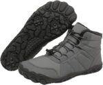 Hike Winter Footwear Barefoot Boots Mens Womens, Waterproof Winter Snow Boots, Warm Ankle Booties, Wide Toe Barefoot Hiking Boots, Non-Slip Zero Drop Sole Hike Shoes for Hiking Walking Outdoor