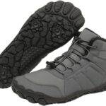 Hike Winter Footwear Barefoot Boots Mens Womens, Waterproof Winter Snow Boots, Warm Ankle Booties, Wide Toe Barefoot Hiking Boots, Non-Slip Zero Drop Sole Hike Shoes for Hiking Walking Outdoor
