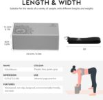 Overmont Yoga Block 2 Pack Supportive Latex-Free EVA Foam Soft Non-Slip Surface for General Fitness Pilates Stretching and Meditation 9"x6"x3" Yoga Strap Included - Image 5