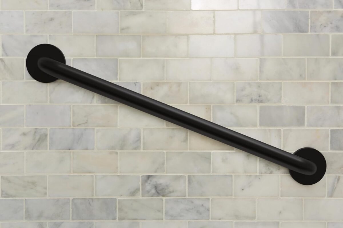 Moen R8724BLConcealed Grab Bar AC 24-Inch Bathroom Safety Grab Bar - Image 3