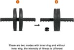 BLUERISE Ab Roller Wheel 2 Types Ab Roller No Noise Ab Wheel Easy to Assemble Home Workout Equipment Portable Abs Workout Equipment for Home - Image 2