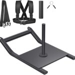 Kipika Weight Sled, Workout Sled, Fitness Strength Training Sled, Speed Training Sled for Athletic Exercise, Speed Improvement, Easily Through Obstacles, Suitable for 1" & 2" Weight Plate