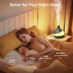 500 ML Essential Oil Diffuser, Upgrade Aroma Diffuser for Large Room, Aromatherapy Diffuser Humidifier with Remote Control 14 Color Lights 4 Timer Setting Auto Shut-Off - Image 7