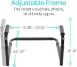 Vive Stand Assist - Mobility Standing Aid Rail for Couch, Chair - Assistance Handle for Patients, Elderly, Seniors and Disabled - Safety Grab Bar for Sitting, Sofa, Home - Adjustable, Portable Device - Image 4