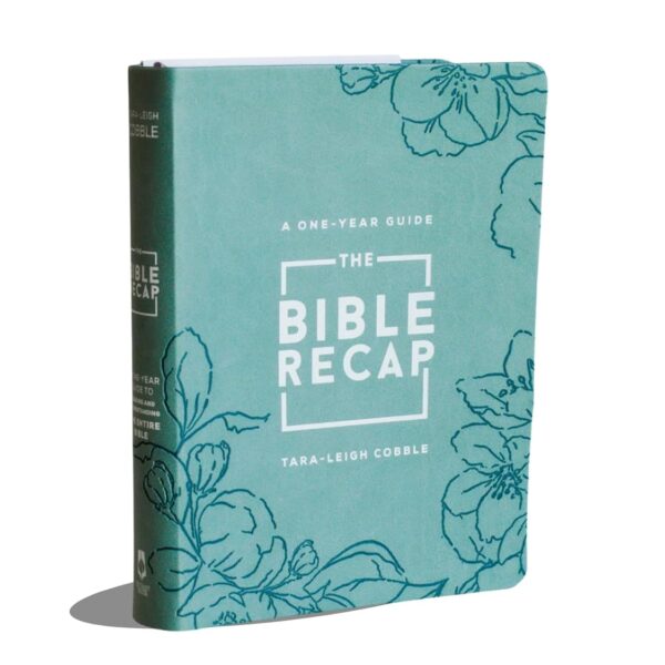 The Bible Recap: A One-Year Guide to Reading and Understanding the Entire Bible, Deluxe Edition - Sage Floral Imitation Leather