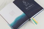 Mental Health Journal – Ideal for Grounding, Reflection & Healing – Discreet & Portable – made from Recycled Plastic Products –White, Blue, Gold - Image 8