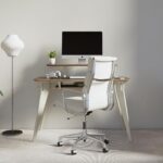 HOEK Office Desk Bundle, 47.5" x 23" - Modular Shelving, Storage Hook, Wall-Mountable Desk for Small Spaces & Work from Home Solutions - Easy Assembly Set Up & Compact Home Furniture (Walnut/White) - Image 6