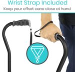Vive Walking Cane for Women, Men, Elderly - Patented Offset Grip - Lightweight Adjustable Walking Aid with a Non-Slip Tip - Sturdy Balancing Mobility Aid for Seniors - Image 9