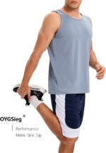 OYGSieg 6 Pack Men's Quick Dry Workout Tank Tops Breathable Gym Sleeveless Muscle Shirts for Active Men - Image 6