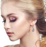 Hefanny 12 Pairs Teardrop Druse Crystal Drop Dangle Earrings for Women Cubic Zirconia Huggie Hoop Earring Jewelry Set Christmas Gifts - Image 2