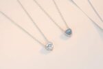 Qings Birthstone Heart Women Necklaces, 925 Sterling Silver Birthstone Pendant Necklace, Adjustable Chain Gift Box, 12 Months Jewellery Valentines Gift for Her Wife Mom Birthday Wedding - Image 5