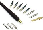 Calligraphy Pen Set – Includes Wooden Dip Pen, Antique Brass Holder, 11 Nibs, 7 Colors Ink Bottles and Beginner's Manual - Image 5