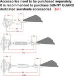SUNNY GUARD Sun Shade Sail 10' x 13' Rectangle Sand UV Block Sunshade for Backyard Yard Deck Patio Garden Outdoor Activities and Facility(We Make Custom Size) - Image 3