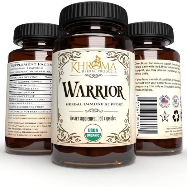 Warrior - Organic Immune System Support - Made with Nature's 8 Most Potent Immunity Defense Herbs