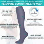 COOLOVER Copper Compression Socks for Women and Men(6 Pairs)-Best Support for Running, Athletic, Travel - Image 5