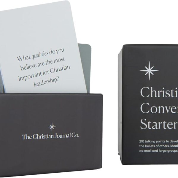210 Christian Conversation Starters Card Deck | Ice Breaker Questions for Christians | Religious Card Game for Families, Faith & Prayer Groups, Couples & Friends for Discussion & Self-Reflection