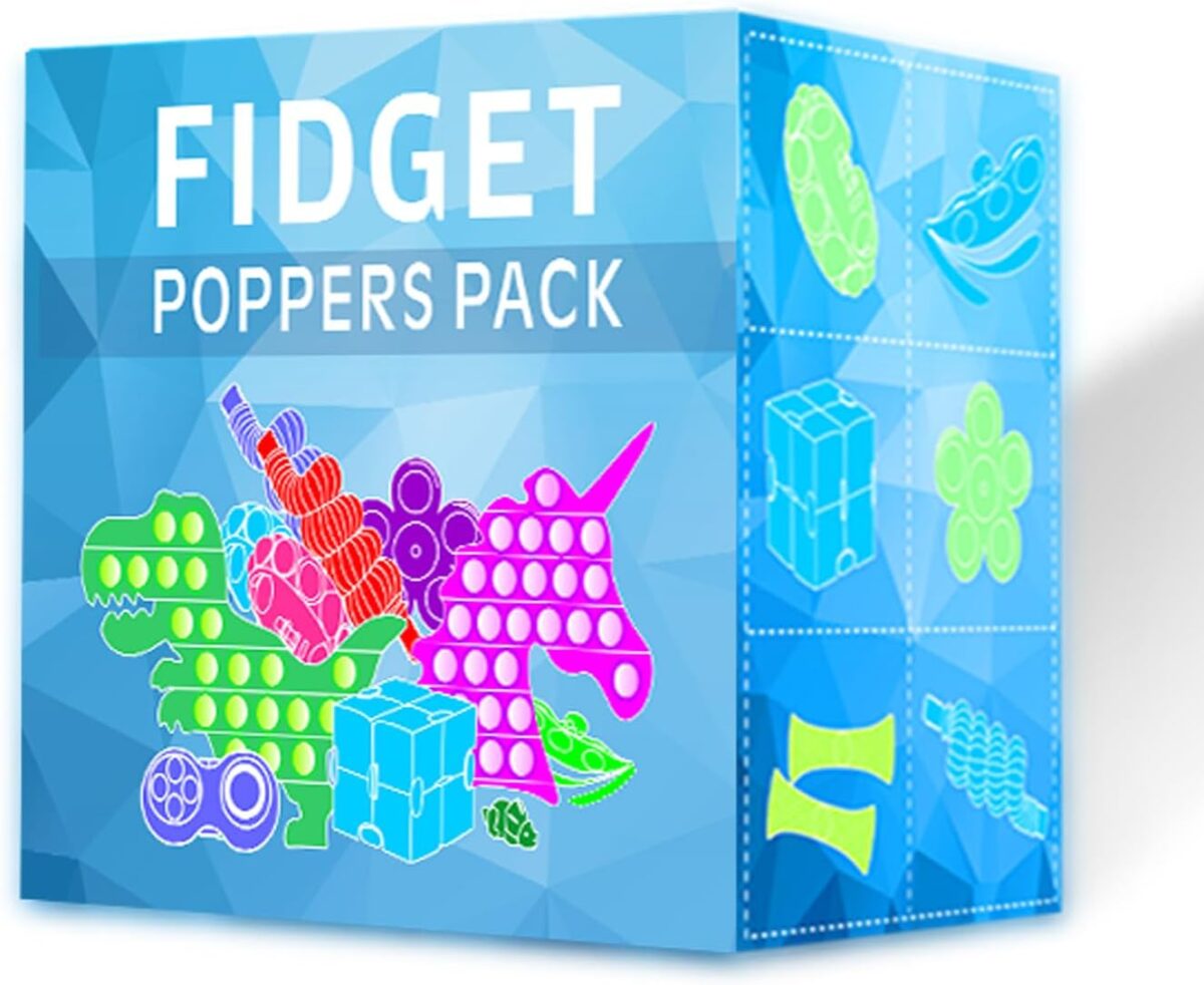Fidget Toys, 120 Pack Fidgets Set Stocking Stuffers for Kids Party Favors Autism Sensory Toy Bulk Adults Kids Boys Girls Teens Stress Autistic ADHD Anxiety Carnival Treasure Classroom Prizes - Image 6