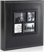 Ywlake Photo Album 4x6 500 Pockets Photo, Extra Large Capacity Family Wedding Picture Albums Holds 500 Horizontal and Vertical Photos Black
