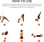 Overmont Yoga Block 2 Pack Supportive Latex-Free EVA Foam Soft Non-Slip Surface for General Fitness Pilates Stretching and Meditation 9"x6"x3" Yoga Strap Included - Image 7