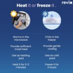 REVIX Microwavable Heating Pad for Neck Shoulders and Back, Microwave Heated Neck Wrap with Moist Heat, Light-Gray - Image 6