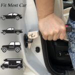 2Pack Folding Car Door Assist Handle for Elderly Vehicle Supports Handles for Seniors, Handicapped, Pregnant and Drivers etc. to Get in and Out of The Car Blue and Red - Image 5