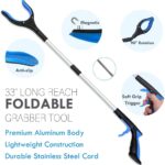 6PC Hip Kit, Hip Replacement Kit After Surgery,Hip Kit for Seniors Total Hip Replacement Prime-Grabber, Sock Aid,Shoehorn&Dressing Stick,Leg Strip,Back Scratcher,Bath Loofah, Hip Kit with Leg Lifter - Image 2