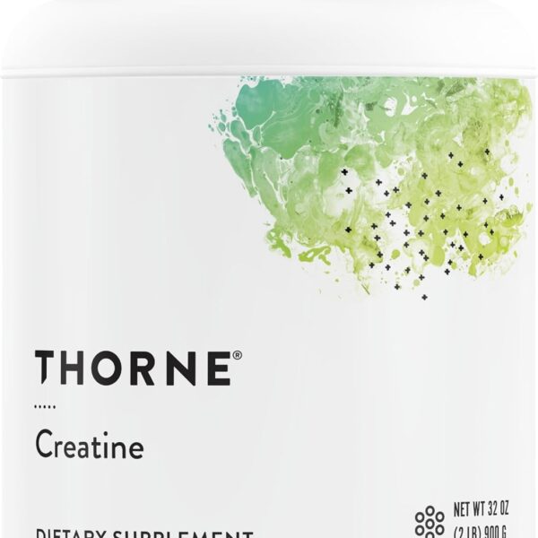 THORNE - Creatine - Creatine Monohydrate, Amino Acid Powder - Support Muscles, Cellular Energy and Cognitive Function* - Gluten-Free, Keto - NSF Certified for Sport - 32 Oz - 180 Servings