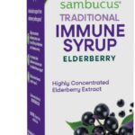 Nature’s Way Sambucus Elderberry Traditional Immune Syrup, Highly Concentrated Black Elderberry Extract, Traditional Immune Support*, Delicious Berry Flavored, 8 Fl Oz (Packaging May Vary)