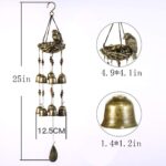 Bird Nest Wind Chime, Bird Bells Chimes with 12 Wind Bells for Glory Mother’s Love Gift, Garden Backyard Church Hanging Decor, Bronze - Image 5