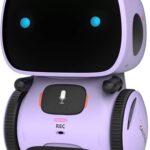 GILOBABY Kids Robot Toys, Interactive Robot Companion Smart Talking Robot with Voice Control Touch Sensor, Singing, Dancing, Recording, Repeat, Birthday Gifts for Girls Ages 3+ Years (Purple)
