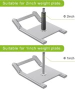 Kipika Stainless Steel Weight Sled for Fitness Strength Training, Speed Improvement, and Athletic Exercise - Compatible with 1" & 2" Weight Plates - Image 4