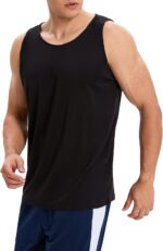 OYGSieg 6 Pack Men's Quick Dry Workout Tank Tops Breathable Gym Sleeveless Muscle Shirts for Active Men - Image 2