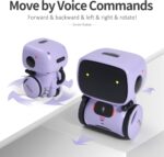 GILOBABY Kids Robot Toys, Interactive Robot Companion Smart Talking Robot with Voice Control Touch Sensor, Singing, Dancing, Recording, Repeat, Birthday Gifts for Girls Ages 3+ Years (Purple) - Image 4