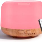 Aromatherapy Essential Oil Home Diffuser with Remote Control, 300ML Large Room Cool Mist Air Humidifier, 8 Hours Quiet Operation, Timer, 7 Colors LED Night Night，Suitable Home,Yoga.