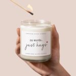 Sympathy Gifts for Loss of Loved One, Bereavement Gift Idea - 9oz Lavender Scented Soy Wax Candle - No Words Just Hugs, Memorial, Grief, Think of You, Condolence Candle for Women - Image 3