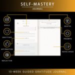 Self-Mastery Journal for Men - Gratitude and Productivity Journal for More Happiness, Positivity, Growth, Mindfulness, Self Care and Reflection - Guided Inspirational Jour nal for Men & Women (Black) - Image 2