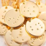 MEVECCO Gold Necklace Coin Disc Zodiac 12 Constellation Star Connected Engraved Horoscope Sign Astrology Pendant 18K Gold Plated Chain Dainty Personalized Simple Jewelry - Image 7