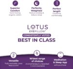 Lotus Weighted Lavender Eye Pillow|Sleeping & Meditation Mask|Yoga Eye Pillow |Lavender Aromatherapy Eye Pillow | Hot or Cold Pack| Head Ache Relief | Sleep mask Relaxing Gift Men, Women & Employees - Image 8
