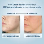 Clean Skin Club Clean Towels XL™, 100% USDA Biobased Face Towel, Disposable Face Towelette, Eczema Association Accepted, Makeup Remover Dry Wipes, Ultra Soft, 50 Ct, 1 Pack - Image 8