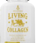 Ancestral Supplements Grass Fed Beef Living Collagen Nutritional Powder Supplement, 3000mg, Promotes Healthier, Younger Looking Skin, Hair, Nails and Joints, Type II, 180 Capsules