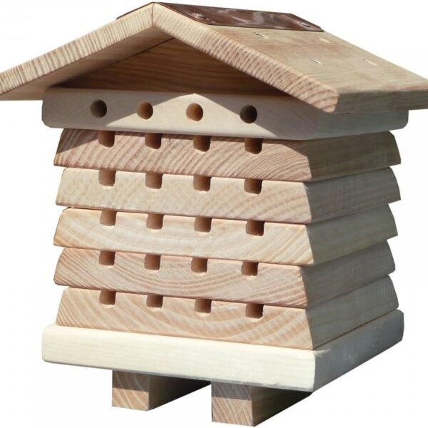 Interactive Wooden Bee House - Pollinator Bee Management System