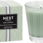 NEST New York Scented Classic Candle, Wild Mint & Eucalyptus - 8.1 oz - Up to 60-Hour Burn Time - Reusable Glass Vessel